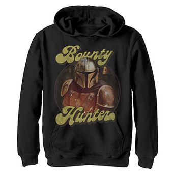 Boys 4-20 Star Wars The Mandalorian Retro Bounty Hunter Graphic Hoodie