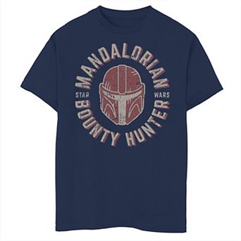 Boys 8-20 Star Wars The Mandalorian Helmet Stamp Graphic Tee