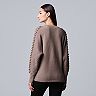 Women's Simply Vera Vera Wang Ottoman Stitch Dolman Sleeve Sweater