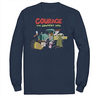 Men's Courage The Cowardly Dog Scene Logo Tee