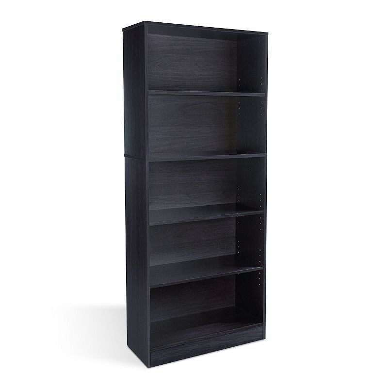 17683001 Atlantic 5-Shelf Bookcase, Brown sku 17683001