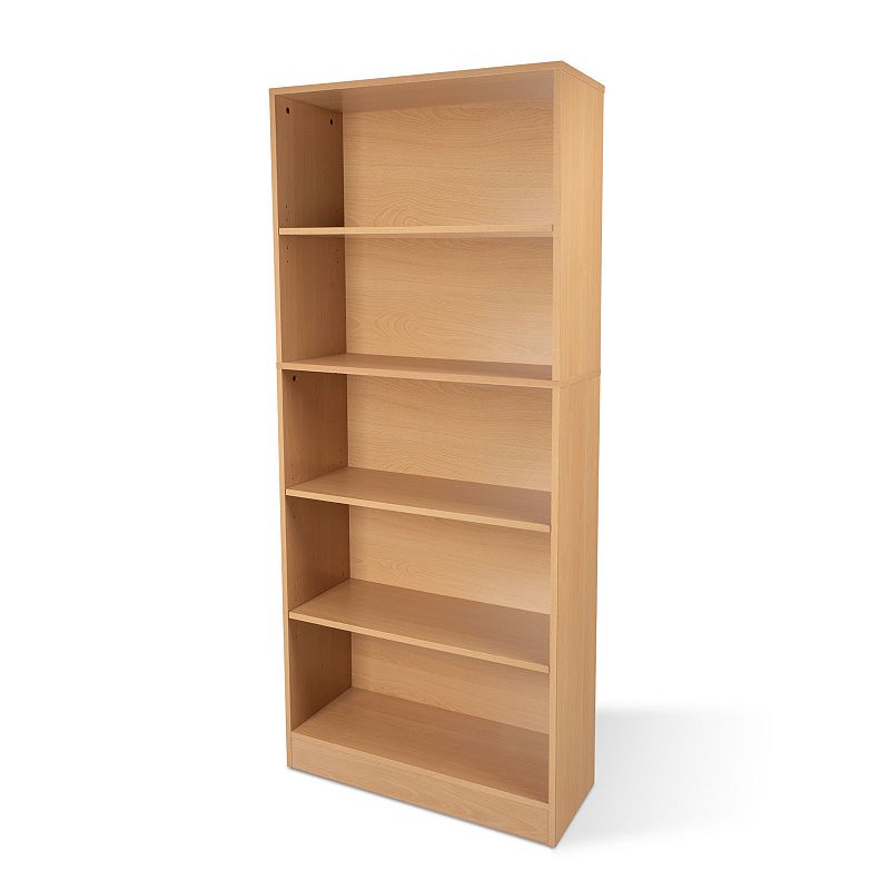 72554950 Atlantic 5-Shelf Bookcase, Brown sku 72554950