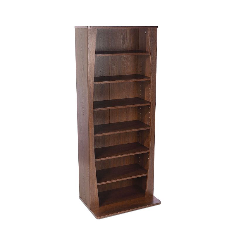Atlantic 7-Shelf Bookcase, Brown