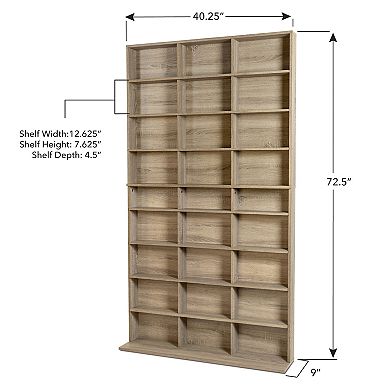 Atlantic 27-Shelf Bookcase
