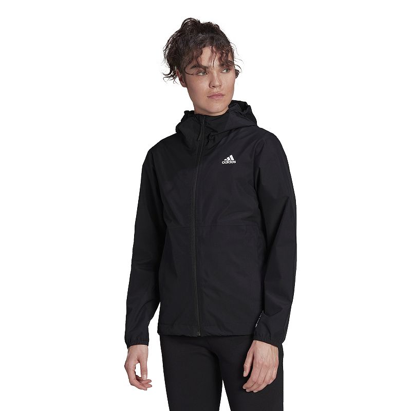 65163817 Womens adidas Essential Hooded Rain Jacket, Size:  sku 65163817