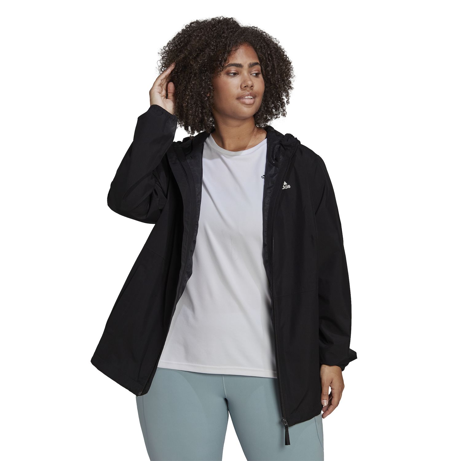 adidas plus size coat