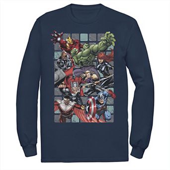 Men's Marvel Group Action Poster Tee