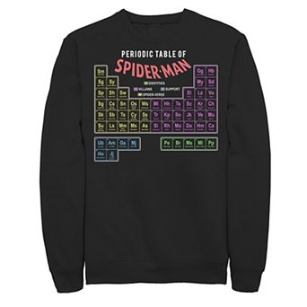 Men's Marvel Periodic Table Of Spider-Man Sweatshirt