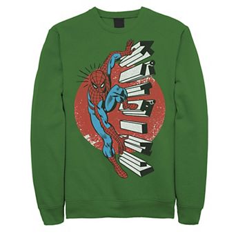 Men's Marvel Spider-Man Kanji Climbing Stairs Sweatshirt