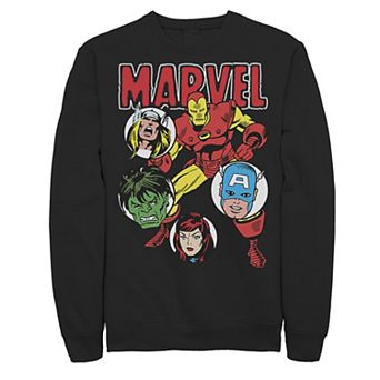Men's Marvel Avengers Classic Group Shot Circles Sweatshirt