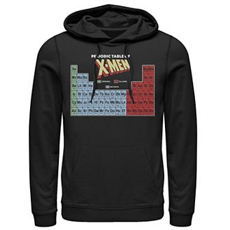 Men's Marvel Periodic Table Of X-Men Elements Colorful Hoodie
