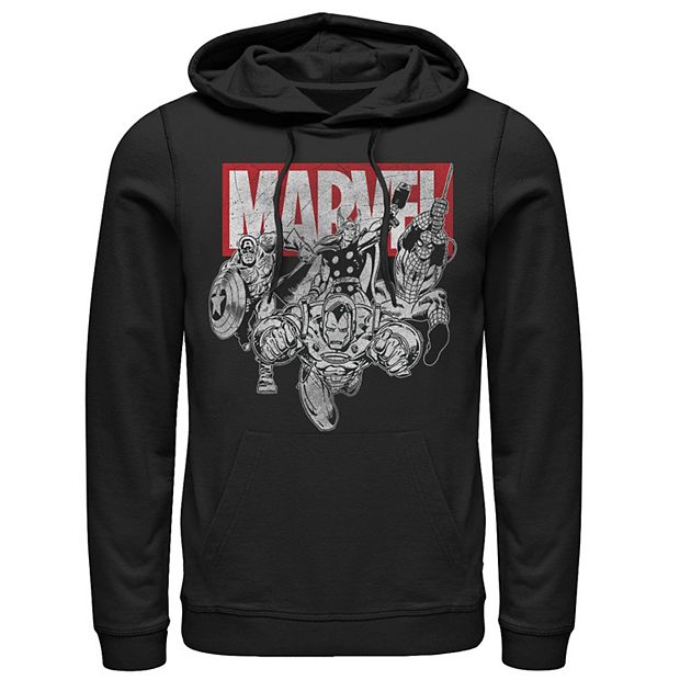 Men s Marvel Iron Man Vintage Comic Hoodie