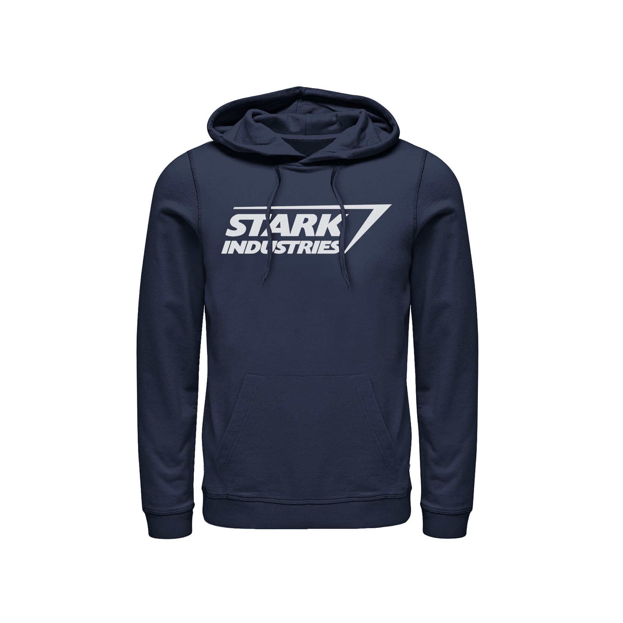Mens Marvel Iron Man Stark Industries Logo Hoodie, Size: Small, Blue