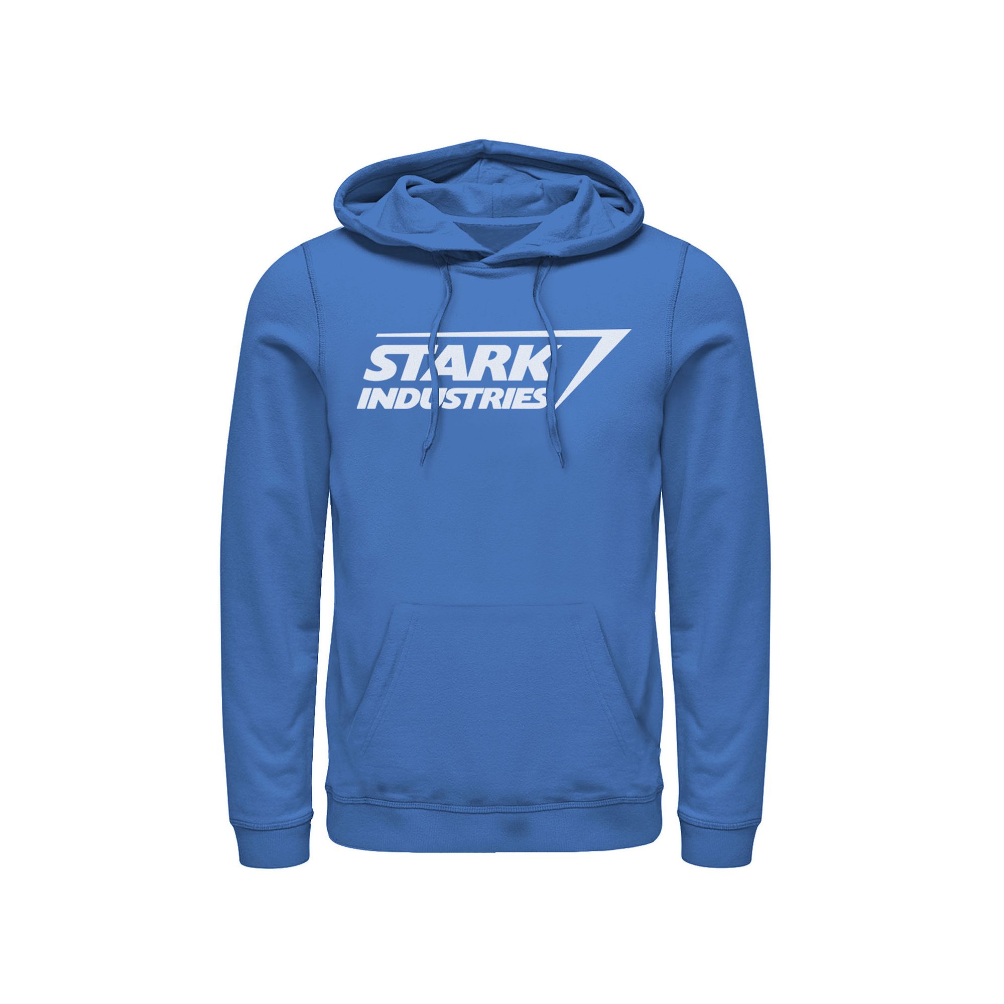 Mens Marvel Iron Man Stark Industries Logo Hoodie, Size: Small, Royal