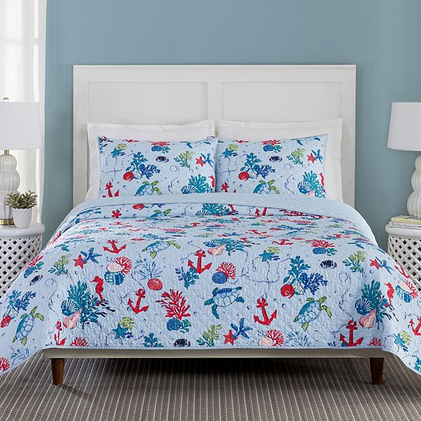 Vera Bradley Anchors Away 3Piece Quilt Set