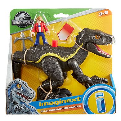 Imaginext Jurassic World Indoraptor & Maisie Action Figures Set