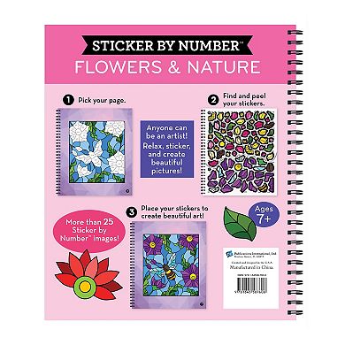 Brain Games Sticker By Number Flowers & Nature