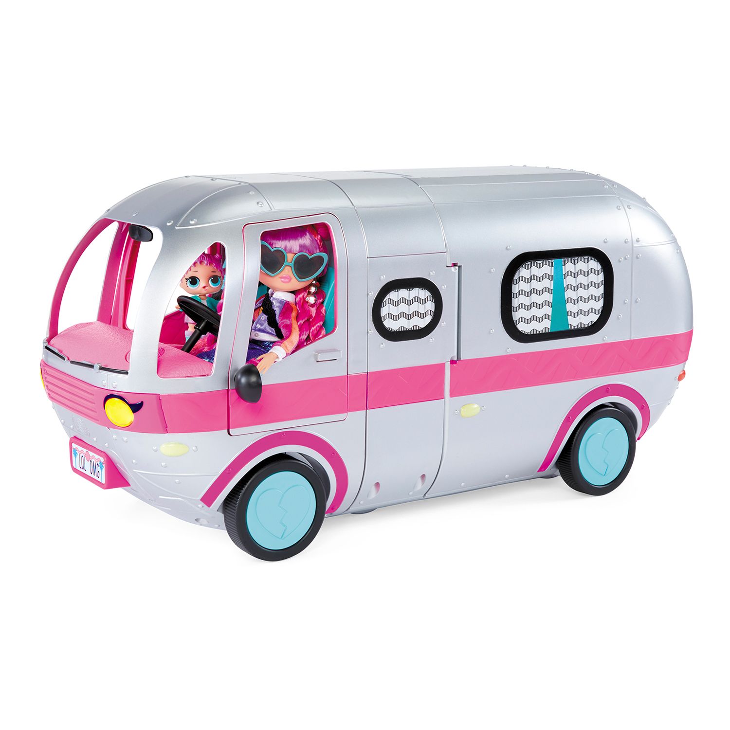 lol surprise camper car toy set