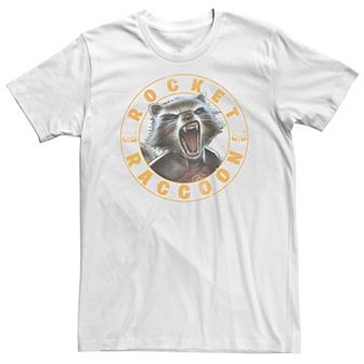 Big & Tall Marvel Guardians Of The Galaxy Rocket Raccoon Snarling Portrait Tee