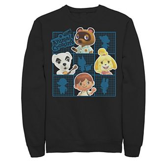 Men's Animal Crossing Group Shot Grid Sweatshirt