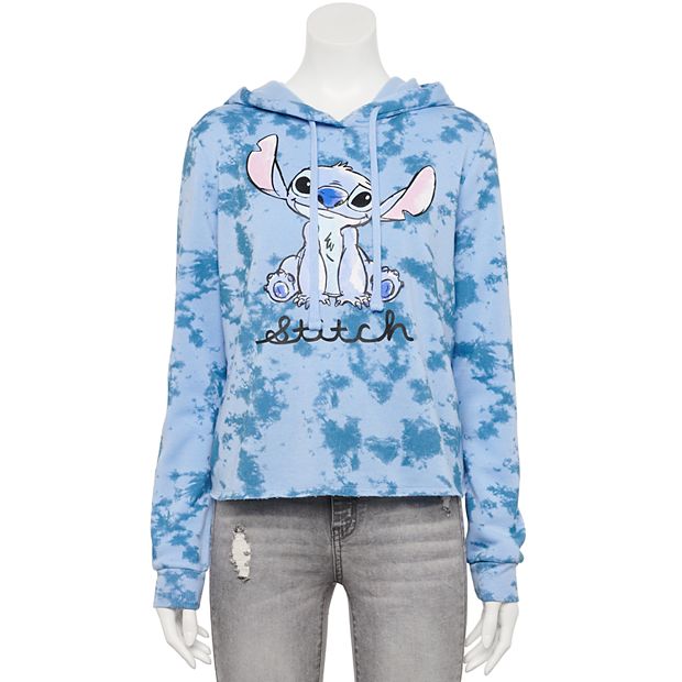 Disney Lilo & Stitch Ears Hood Blue Hoodie Medium, M