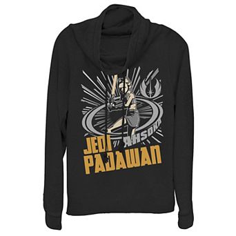Juniors' Star Wars: Clone Wars Jedi Padawan Ahsoka Cowlneck Graphic Lightweight Long Sleeve
