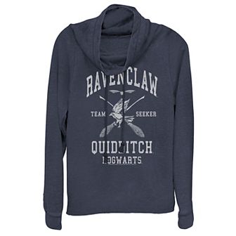Juniors' Harry Potter Ravenclaw Team Seeker Cowlneck Graphic Lightweight Long Sleeve