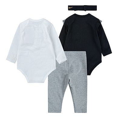 Baby Girl Nike Sparkle This 4-Piece Bodysuit & Leggings Set