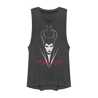 Disney's Maleficent Juniors' Mistress Of Evil Dark Muscle Tank Top