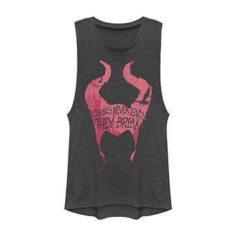 Disney's Maleficent Juniors' Mistress Of Evil "Curses Never End" Muscle Tank Top
