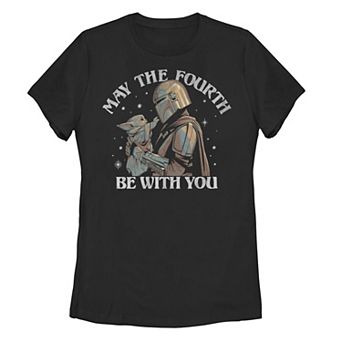 Juniors' Star Wars "May The Fourth Be With You" Graphic Tee