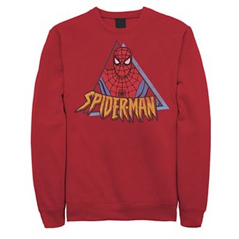 Men's Marvel Spider-Man Retro Triangle Portrait Sweatshirt