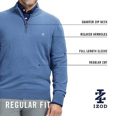Men's IZOD 12-Gauge Quarter Zip Sweater
