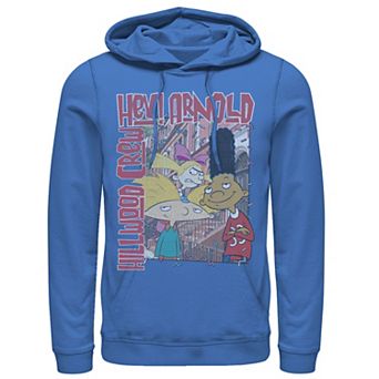 Men's Nickeloden Hey Arnold Colorful Hillwood Poster Hoodie