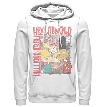 Men's Nickeloden Hey Arnold Colorful Hillwood Poster Hoodie