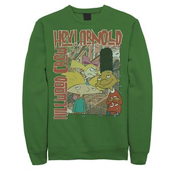 Men's Nickeloden Hey Arnold Colorful Hillwood Poster Sweatshirt