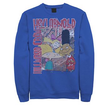 Men's Nickeloden Hey Arnold Colorful Hillwood Poster Sweatshirt