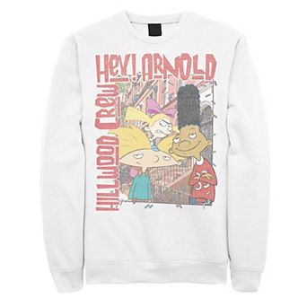 Men's Nickeloden Hey Arnold Colorful Hillwood Poster Sweatshirt