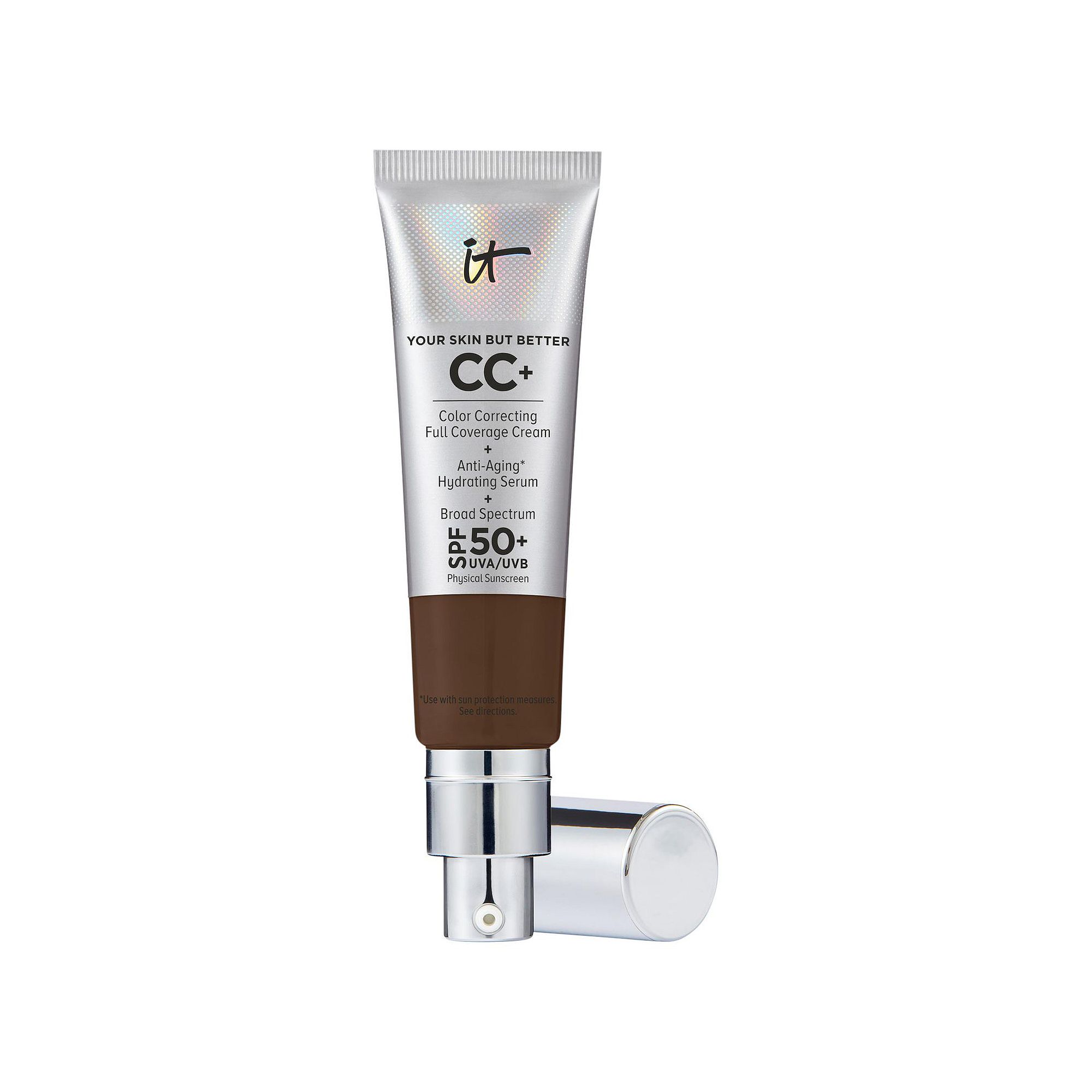 IT Cosmetics Mini CC+ Cream Full Coverage Color Correcting Foundation with 