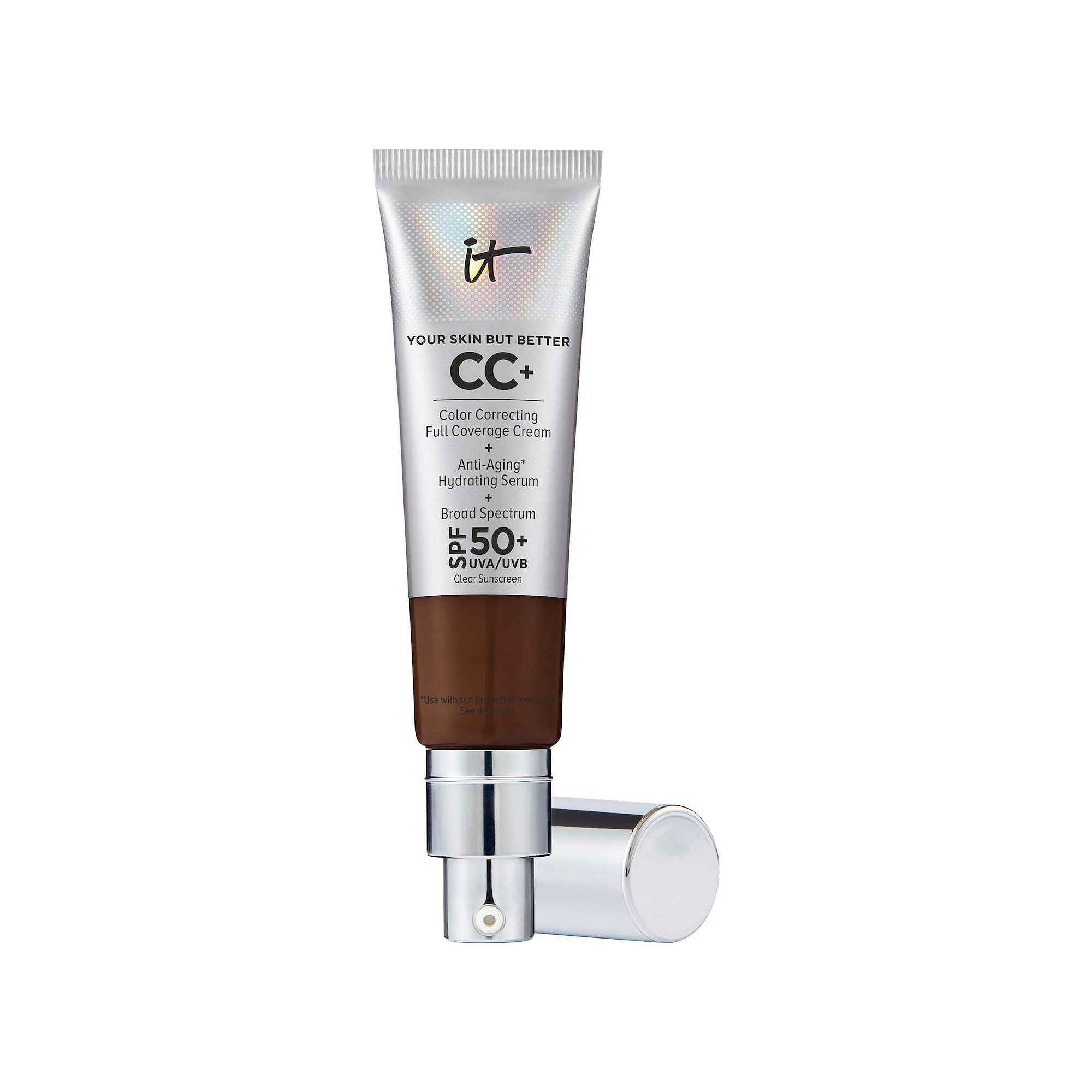IT Cosmetics Mini CC+ Cream Full Coverage Color Correcting Foundation with 