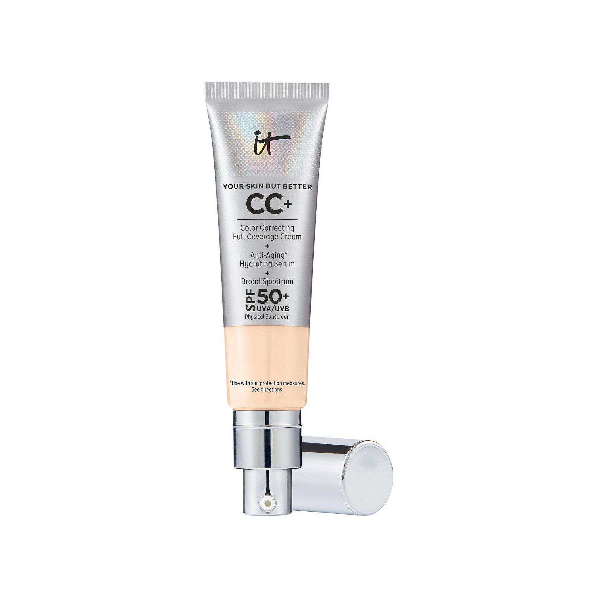 IT Cosmetics Mini CC+ Cream Full Coverage Color Correcting Foundation with 