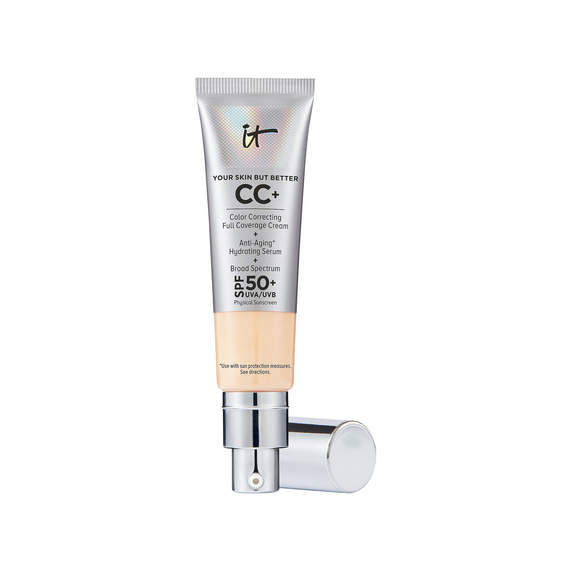 IT Cosmetics Mini CC+ Cream Full Coverage Color Correcting Foundation with 