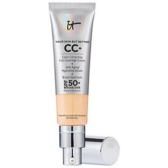 IT Cosmetics CC+ Cream Full Coverage Color Correcting Foundation with SPF 50+