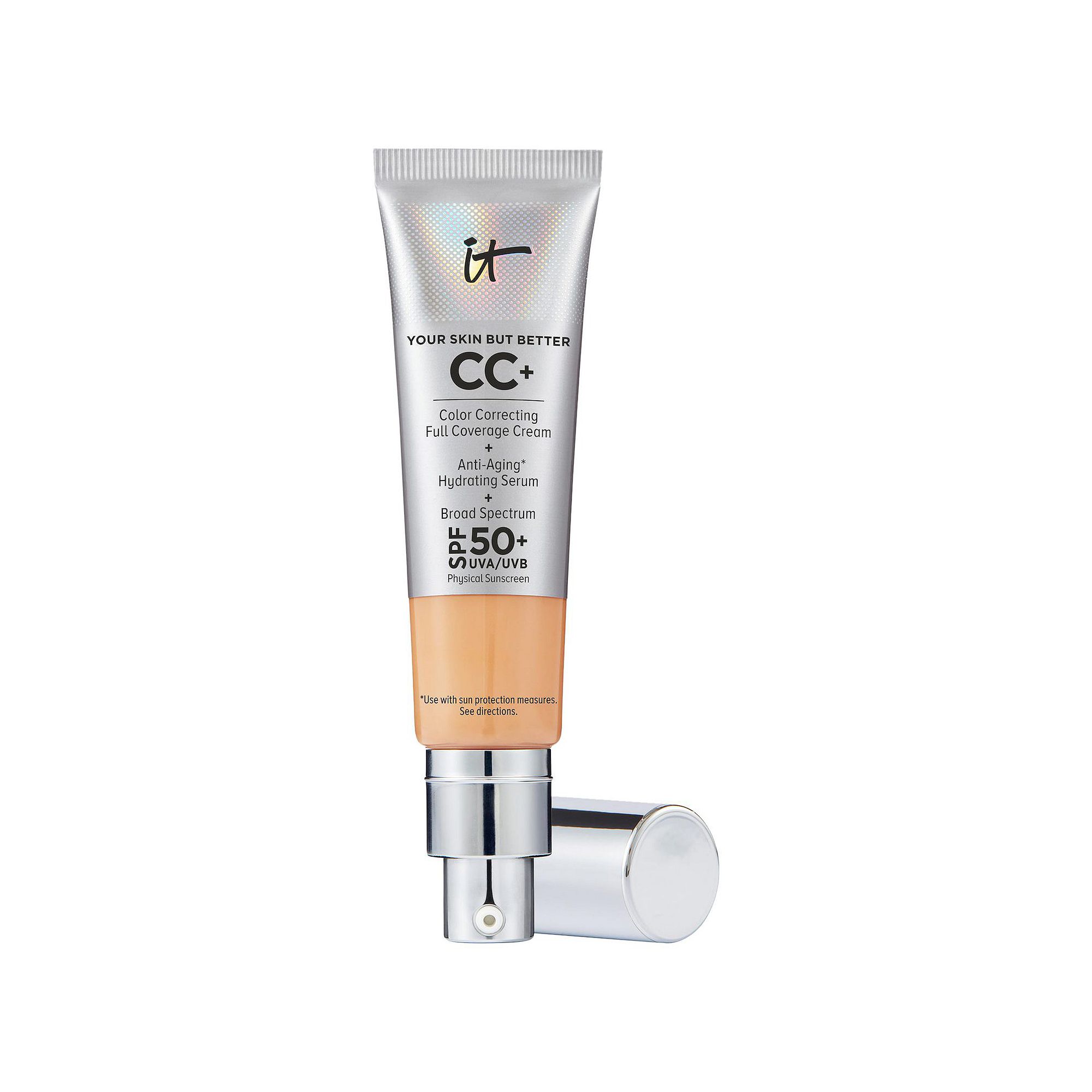 IT Cosmetics Mini CC+ Cream Full Coverage Color Correcting Foundation with 
