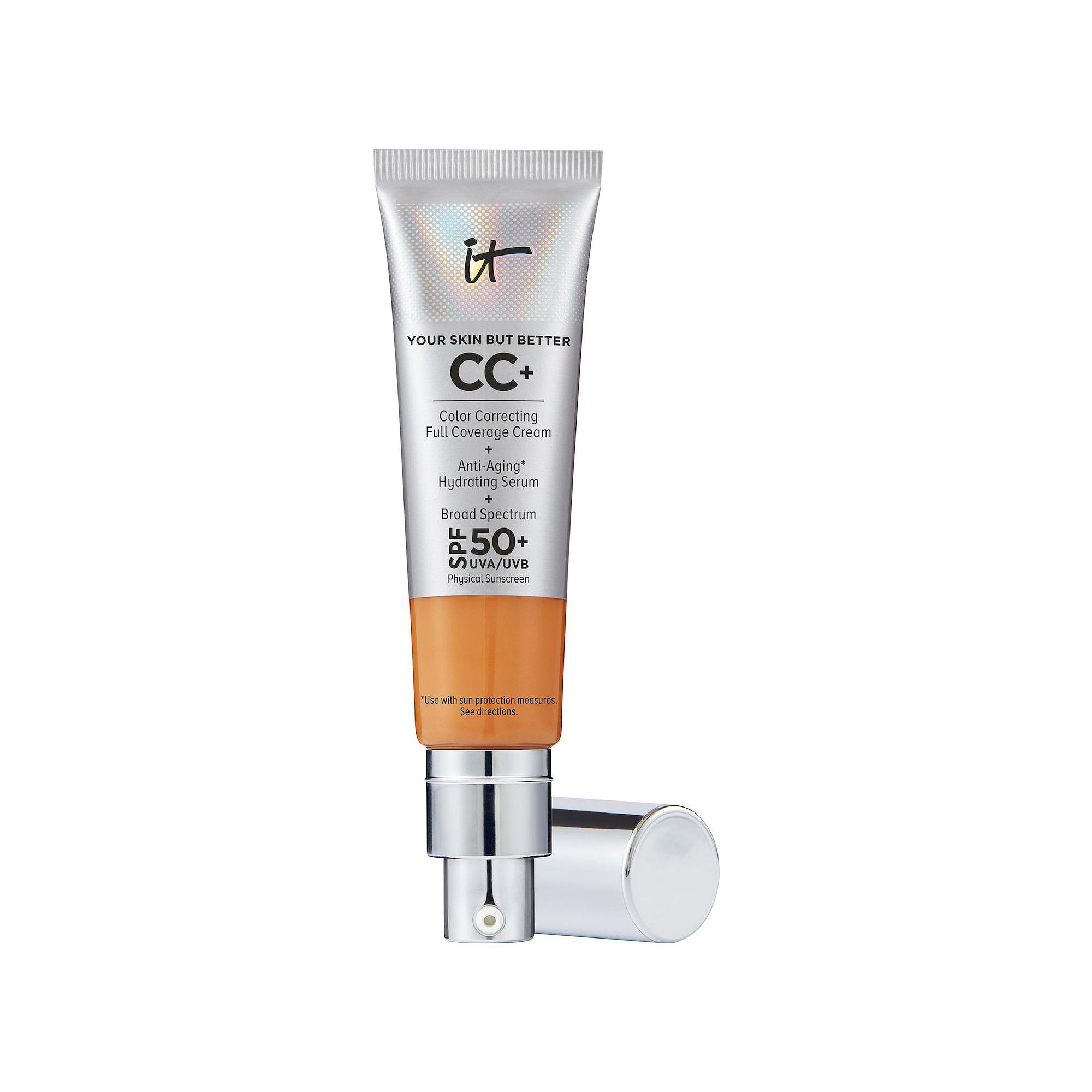 IT Cosmetics Mini CC+ Cream Full Coverage Color Correcting Foundation with 