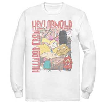 Men's Nickeloden Hey Arnold Colorful Hillwood Poster Tee