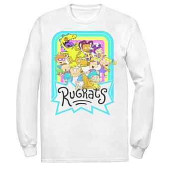 Men's Nickelodeon Rugrats Neon Rainbow Reptar And Friends Tee