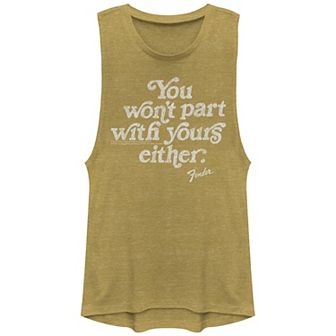 Juniors' Fender "You Won't Part With Yours Either" Muscle Tank Top