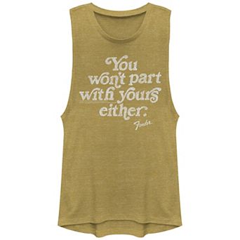 Juniors' Fender "You Won't Part With Yours Either" Muscle Tank Top
