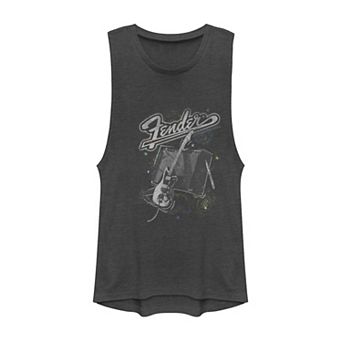 Juniors' Fender In Space Muscle Graphic Tank Top